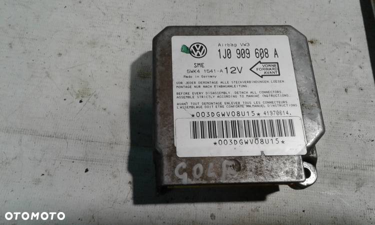 GOLF 4 IV BORA 1J0909608A SENSOR PODUSZEK AIRBAG - 1