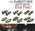 KIT COMPLETO DE 10 LAMPADAS LED INTERIOR PARA VOLKSWAGEN VW GOLF 6 MK6 MKVI GTI 10-14 - 3
