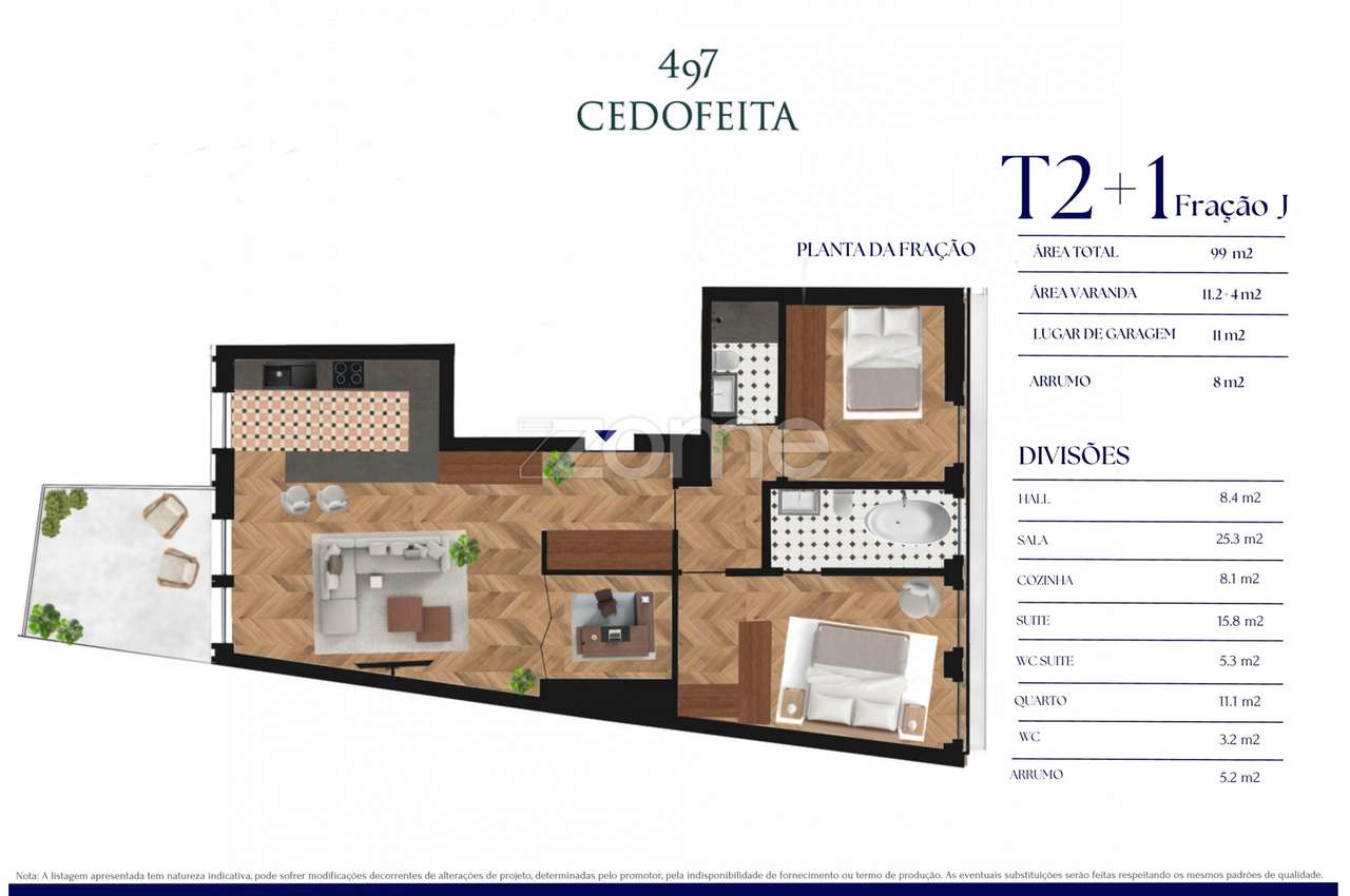 Apartamento T2+1 Condominio Cedofeita J - Grande imagem: 3/25