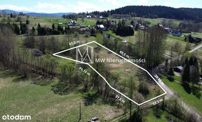 Widokowa działka budowlana Las, Beskid Mały-7