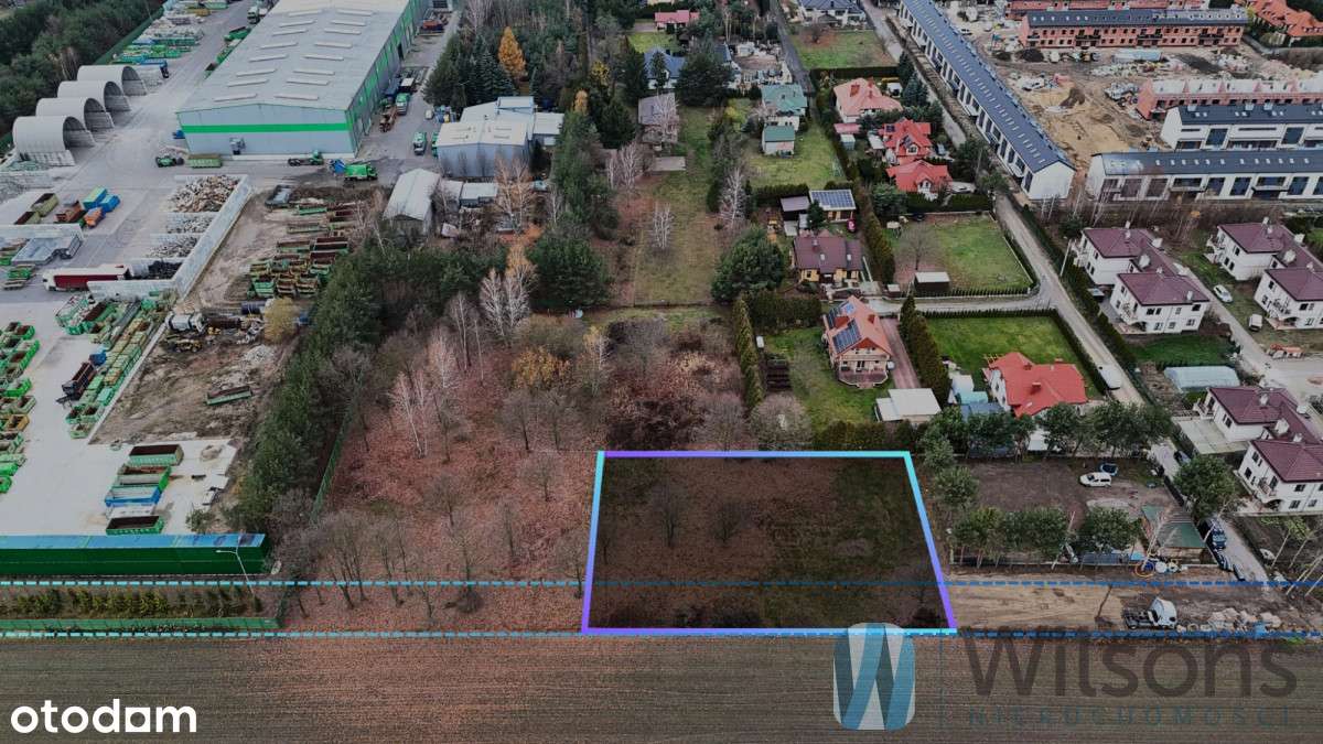 Działka budowlana 1700m2 / Mpzp / Kolonia - Pełny obrazek: 1/5