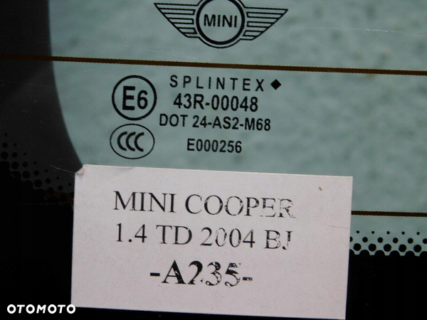 870 KLAPA BAGAŻNIKA MINI Cooper R50 1.4TD 2004r - 3