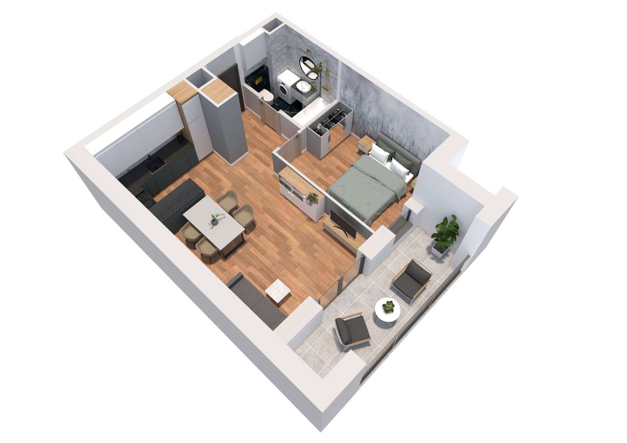 Dzikiej Gęsi 6 | mieszkanie 2-pok. | 28 - Pełny obrazek: 3/8