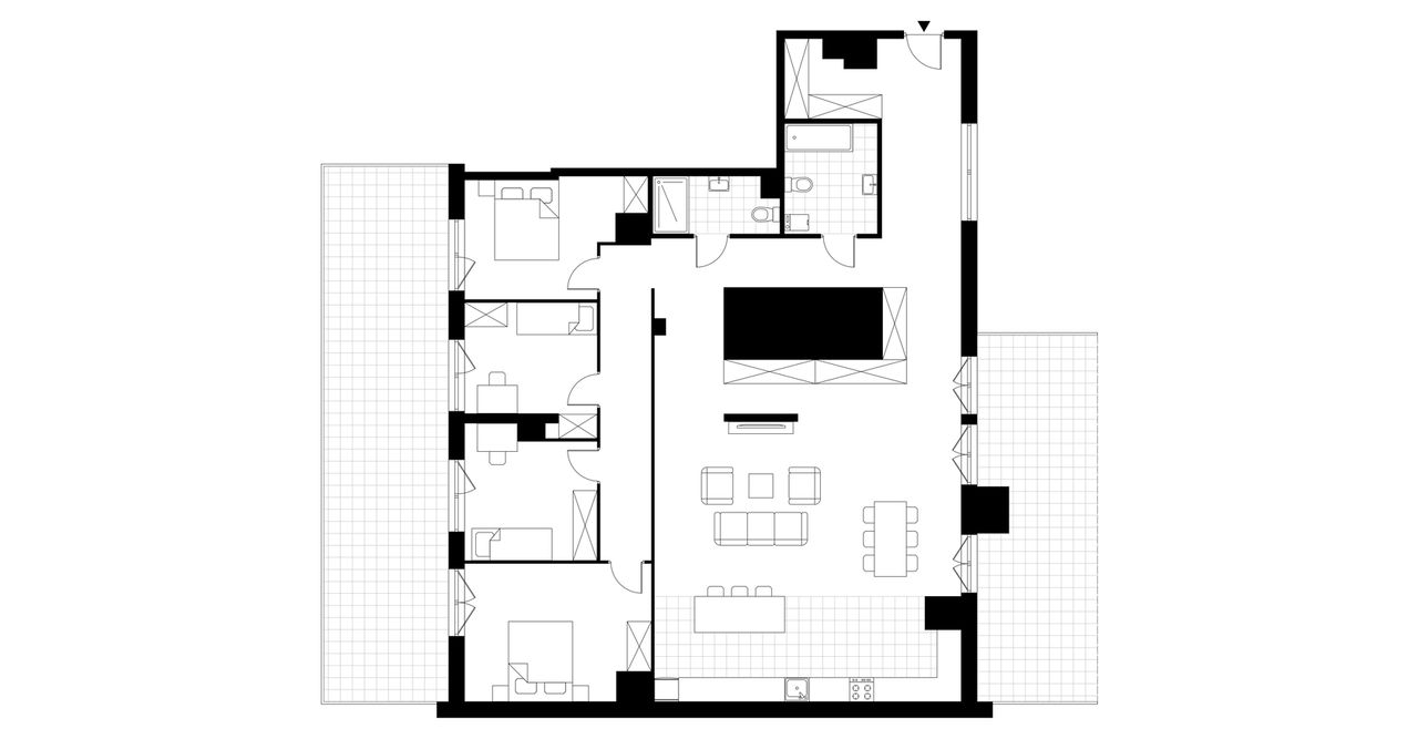 5-pokojowe mieszkanie 165m2 + 2 tarasy