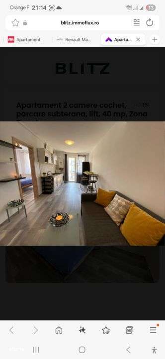 Apartament cu 2 camere, 40 mp, parcare, zona Terra - Imagine principală: 4/11
