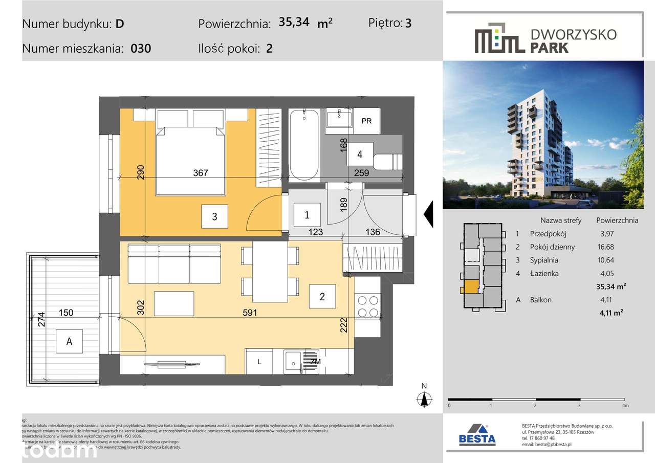 Dworzysko Park | nowe mieszkanie D_030 - Pełny obrazek: 2/9