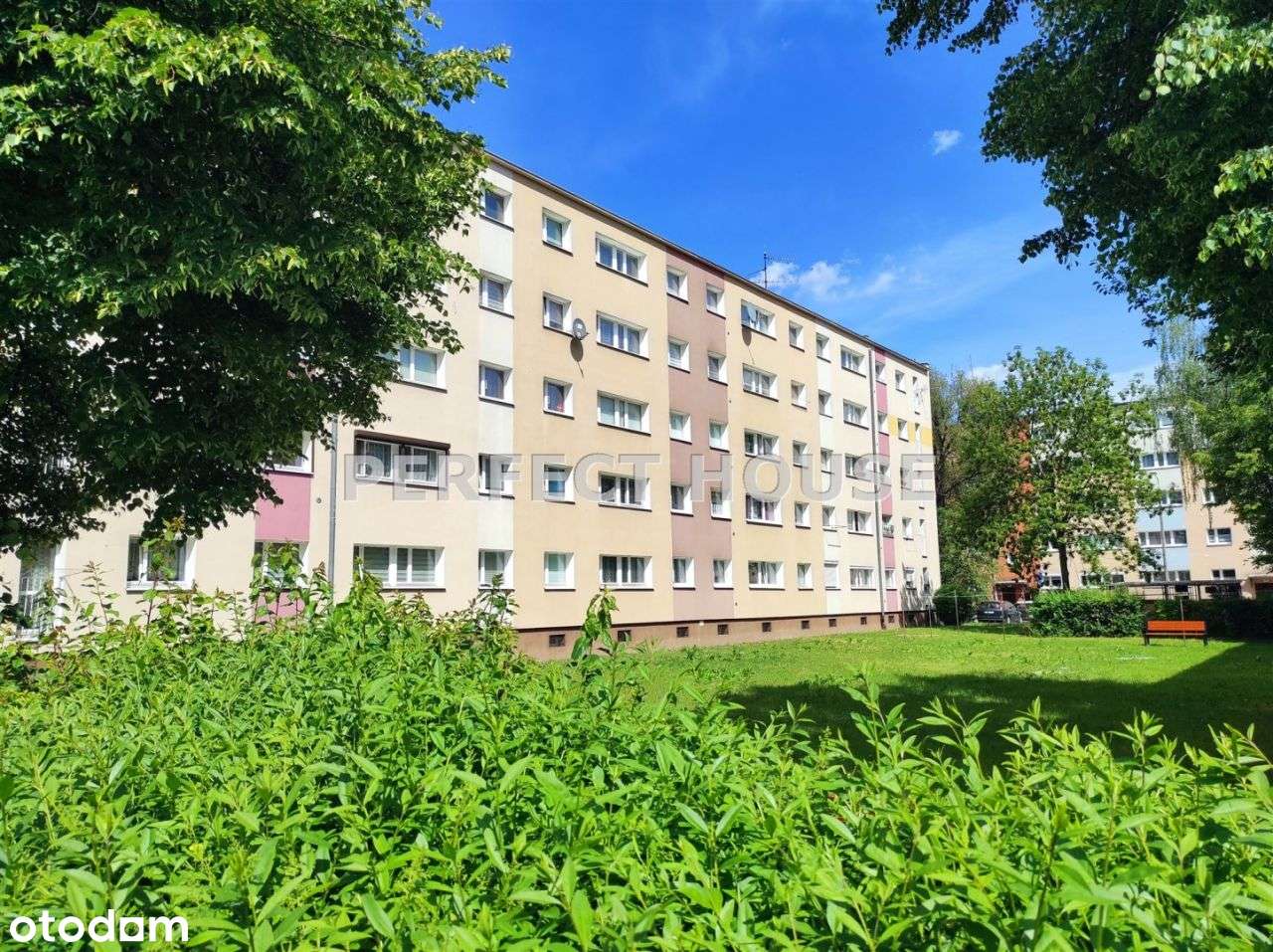 Słoneczne mieszkanie w niskim bloku