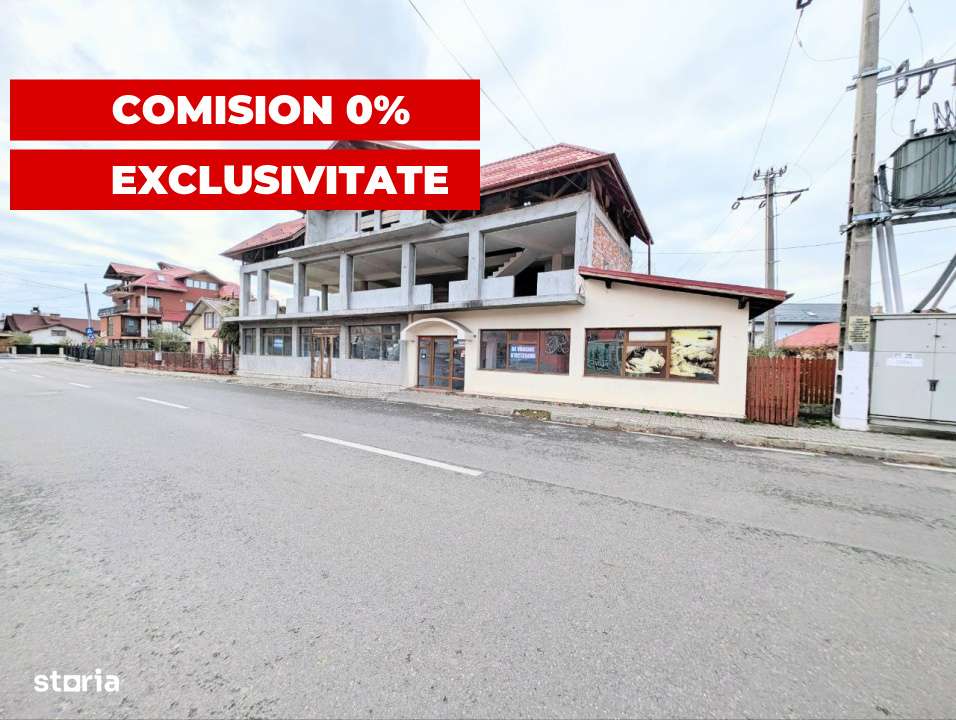 Investitie ideala - Cladire cu Spatiul Comercial la Parter, Teren  845 - Imagine principală: 1/10