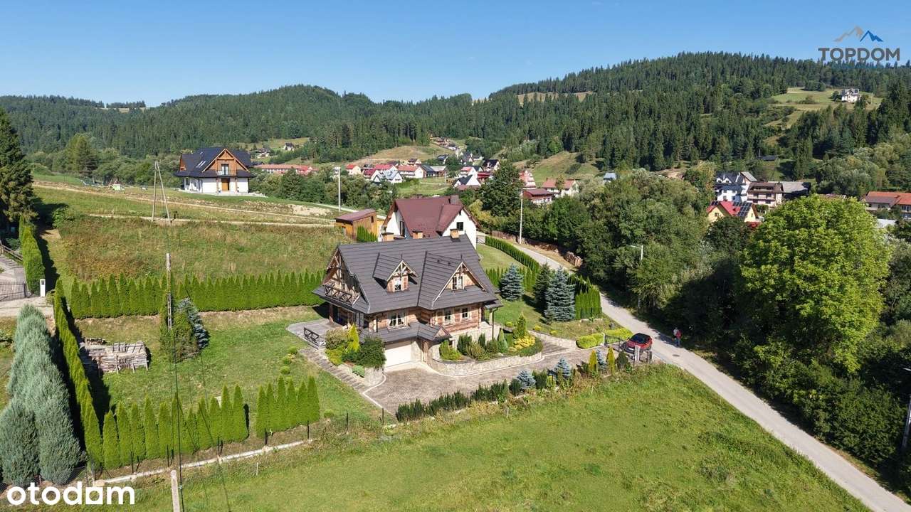 Piękny dom z półbala w Łapszach Niżnych-17