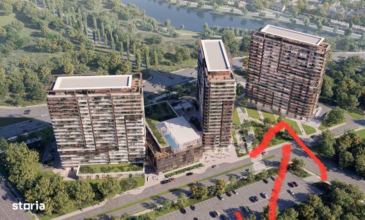 Apartament lux One High District, 2 camere- preț 222 000 eur  plus TVA-7
