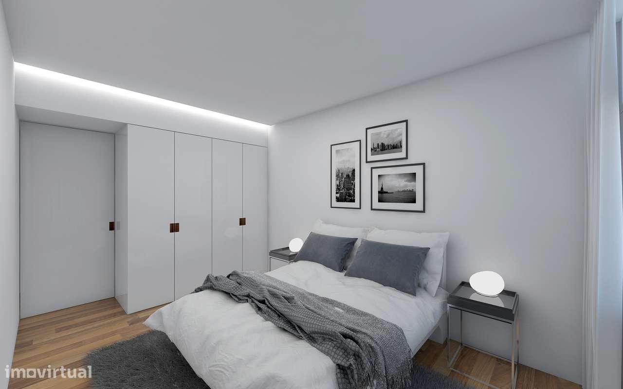 Apartamento T2 novo com piscina e garagem-35