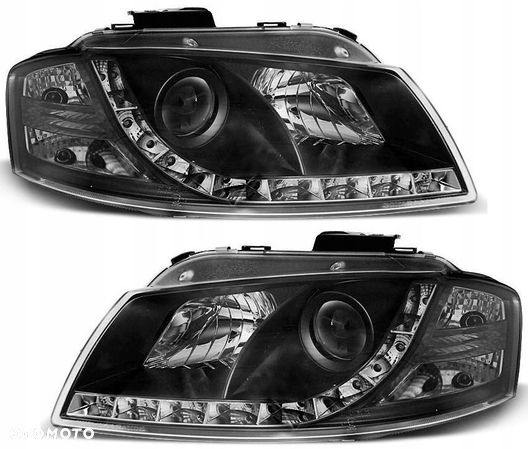 Reflektor Lampa kpl Black Tuning Audi a3 8p 03-08 - 1