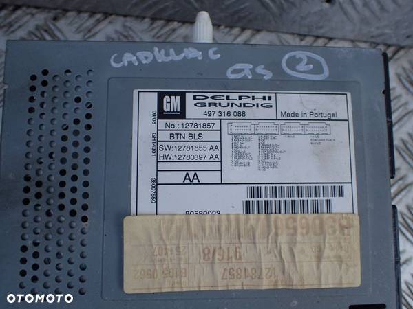 RADIO ODTWARZACZ CD Z2138 CADILLAC saab 12781857 - 2