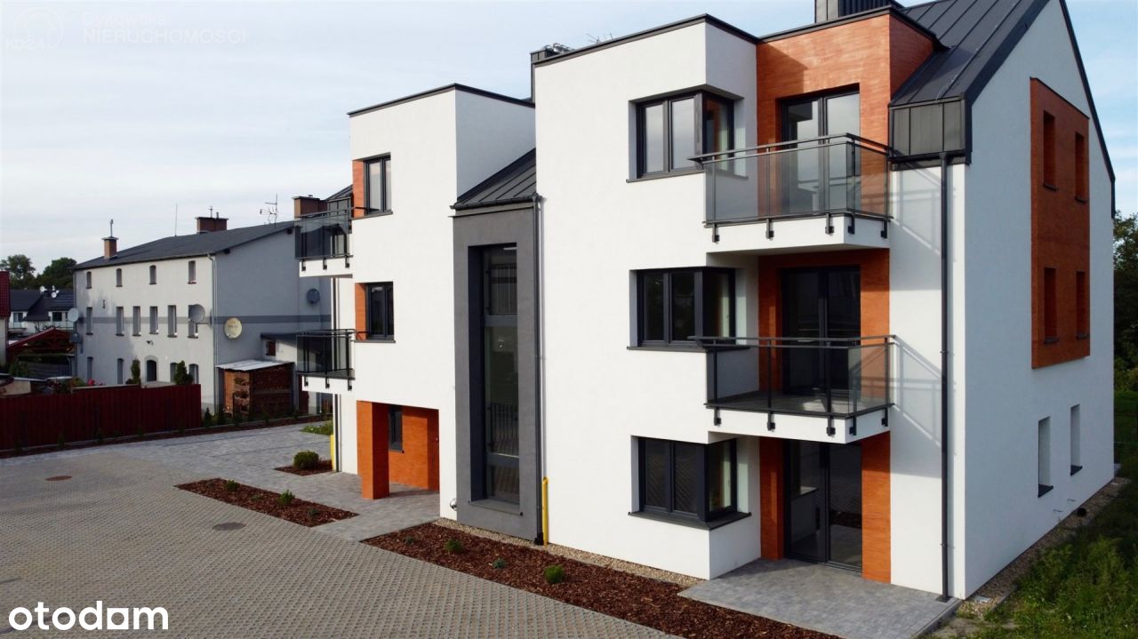Nowe mieszkanie 43m2 z ogródkiem, Lębork