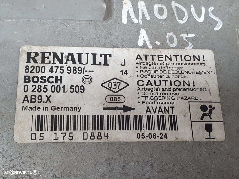 Centralina / Modulo Airbags Renault Modus / Grand Modus (F/Jp0_) - 2