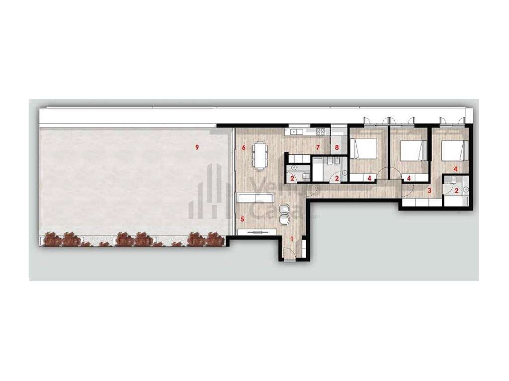 Cobertura T3 C-Terraço- Braga - À UM-4