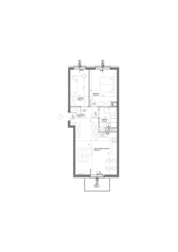 Gotowe mieszkanie 3 pokojowe, przy parku - Pełny obrazek: 2/8