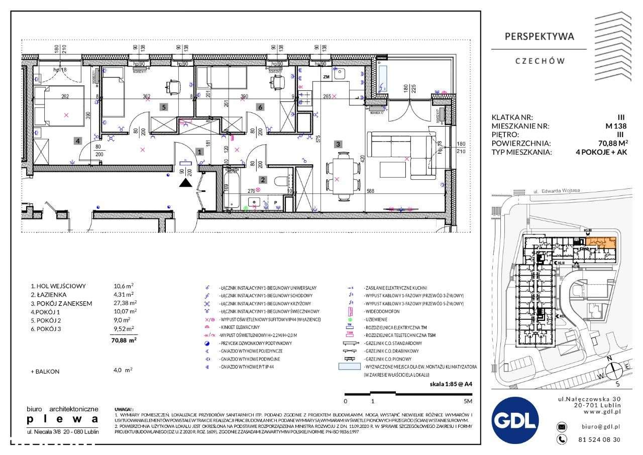 Perspektywa Czechów ul. Wojtasa/70m2 - 4-pokoje - Pełny obrazek: 4/16