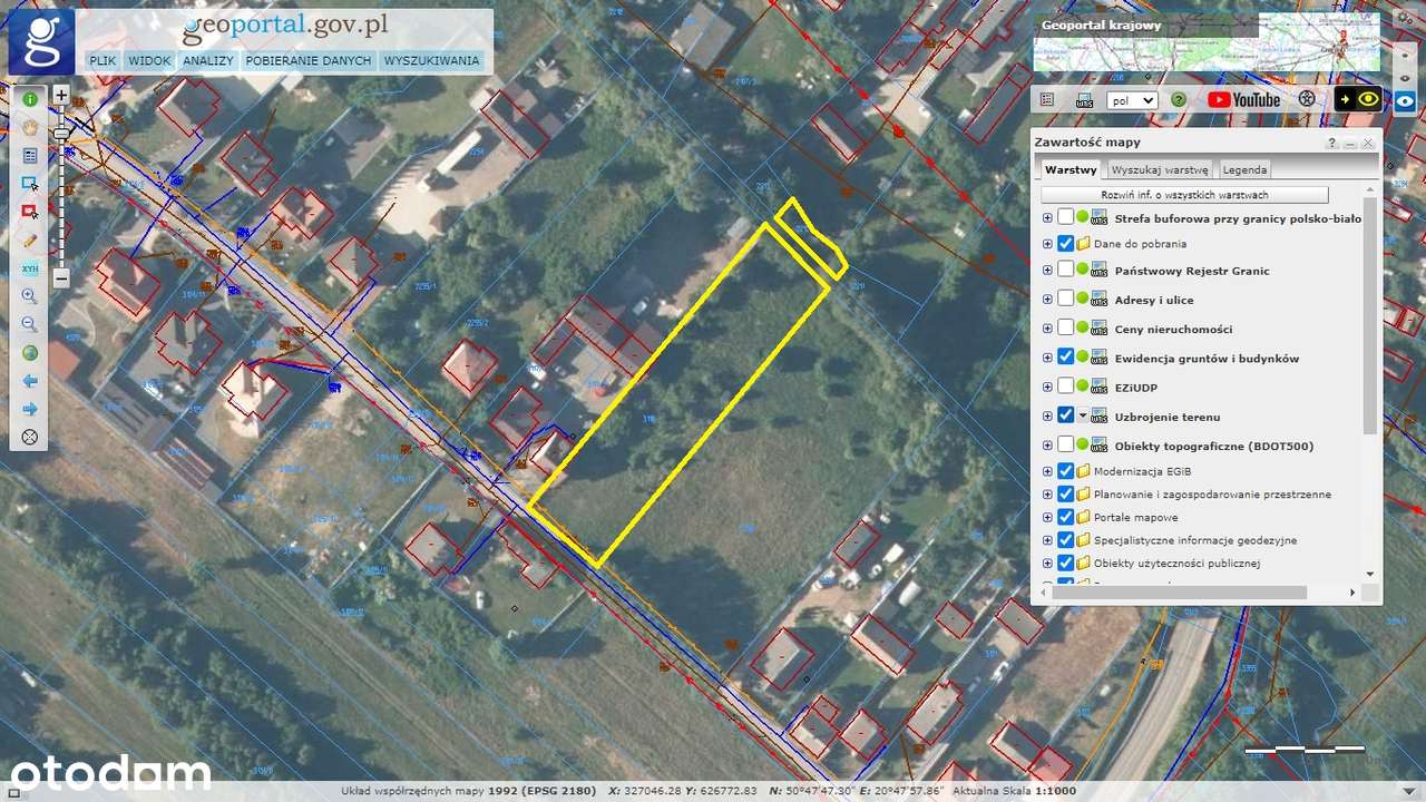 działka budowlana 2291m2 ul. Polna, Daleszyce-2