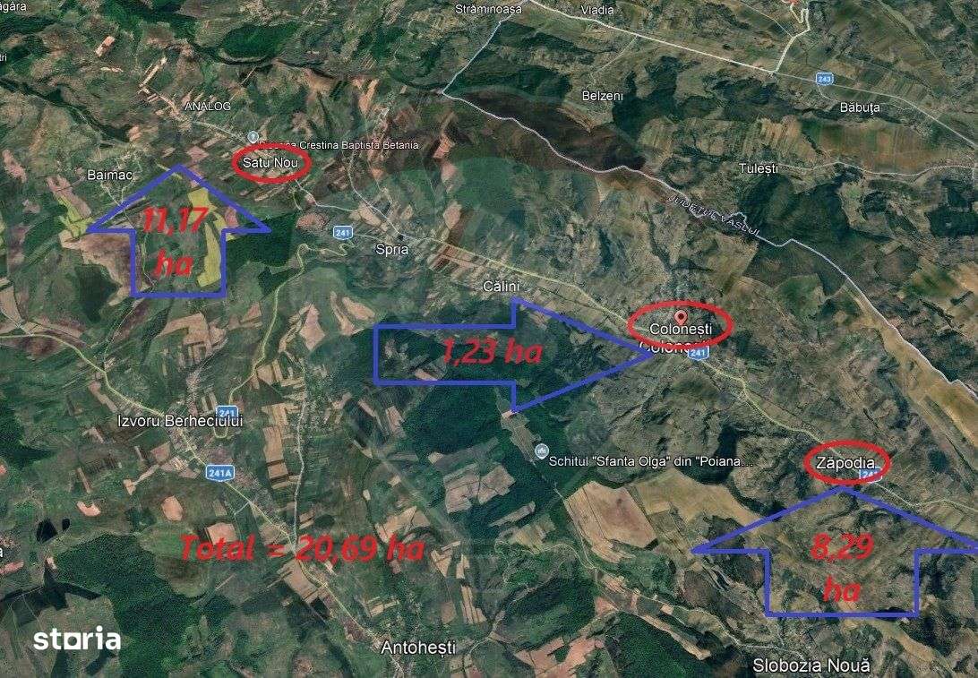 Teren agricol de vanzare Colonesti Bacau - Imagine principală: 1/4