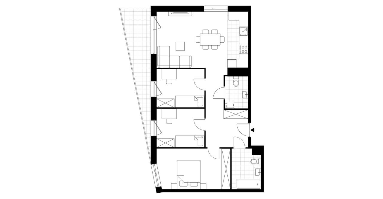 4-pokojowe mieszkanie 75m2 + balkon Bez Prowizji - Pełny obrazek: 3/8
