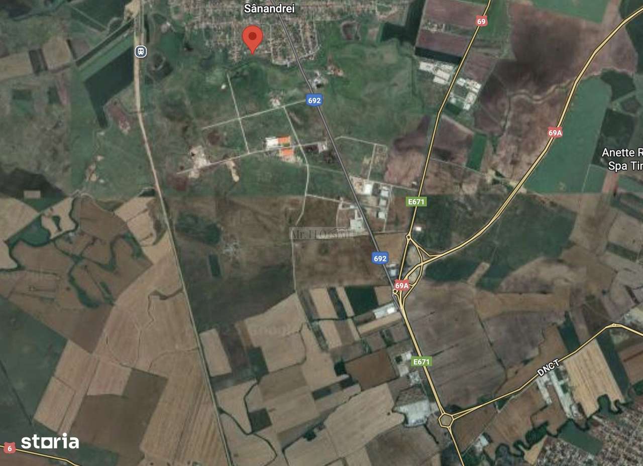 Teren de construcții la intrare în Sânandrei, județul Timiș – 650 mp - Imagine principală: 2/5