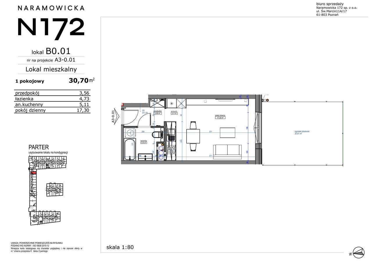 1-pokojowe mieszkanie 30m2 + ogródek Bezpośrednio - Pełny obrazek: 2/9