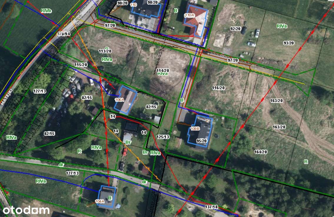 5 działek budowlanych, RUPTAWA, bez pcc-16