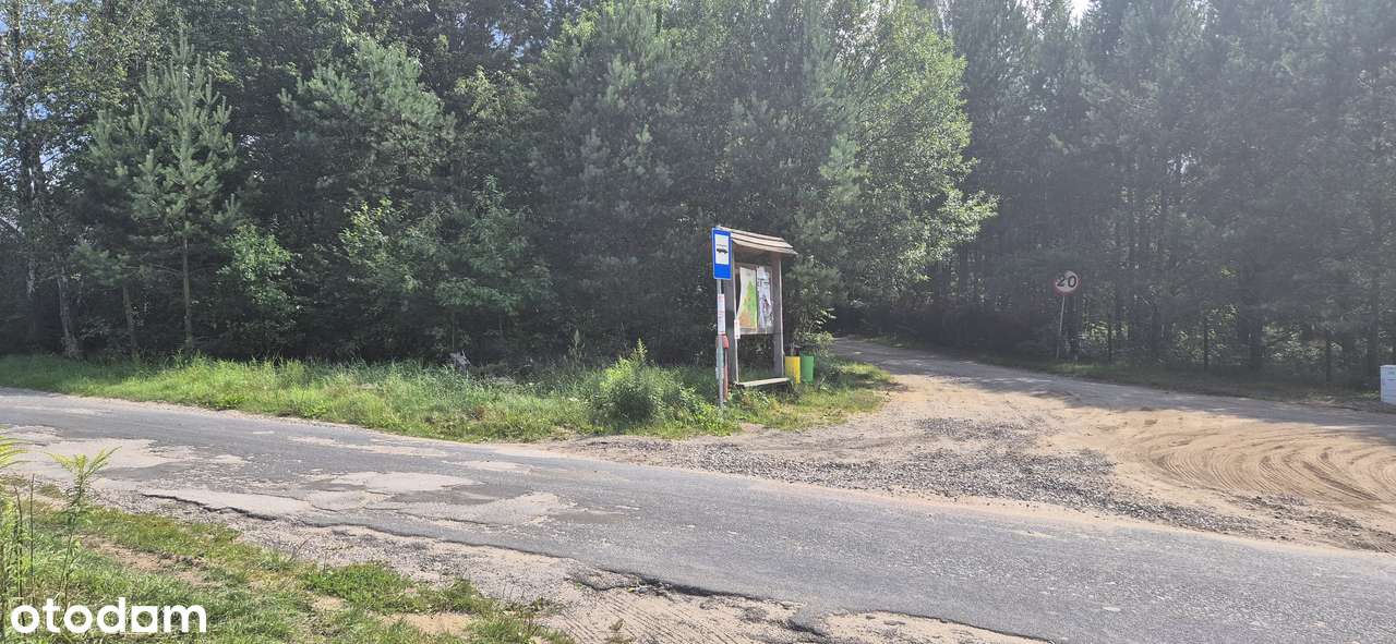 Działka budowlana na sprzedaż, 1,376 ha, media, asfalt, PRZY LESIE - Pełny obrazek: 4/5