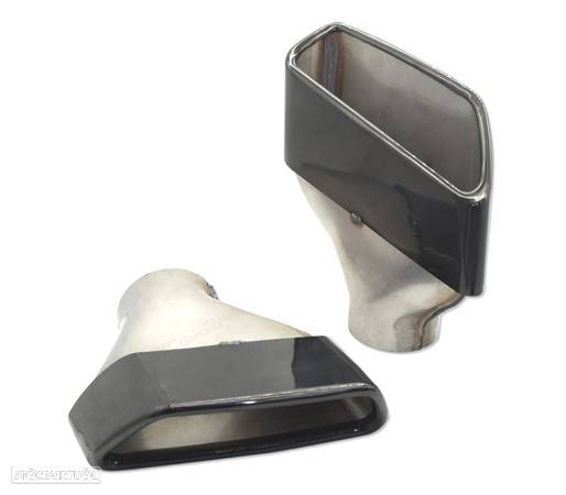 PONTEIRAS DE ESCAPE PARA BMW G30 17- LOOK 530 PRETAS - 4