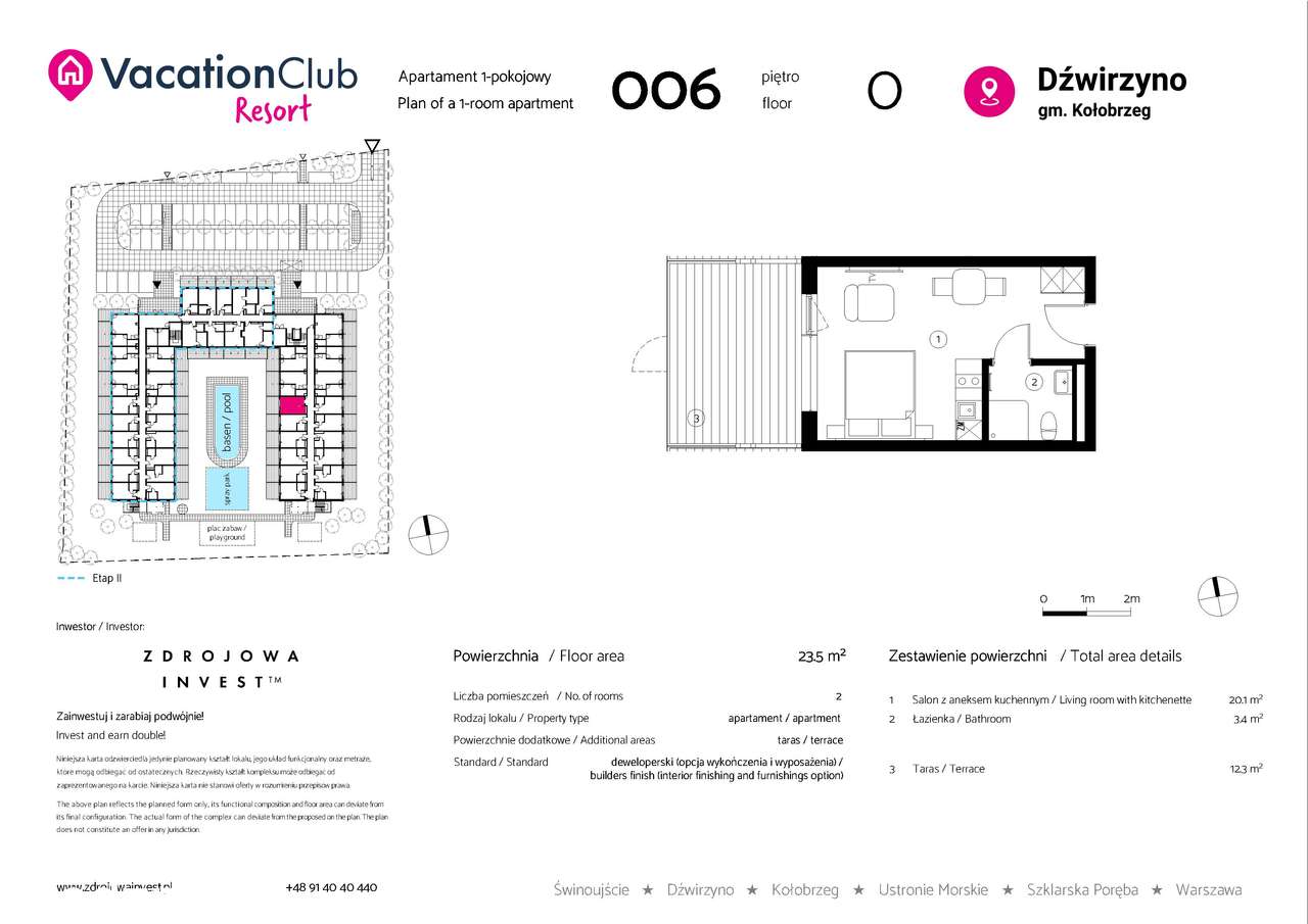 VacationClub Resort | apartament 006 - Pełny obrazek: 2/8