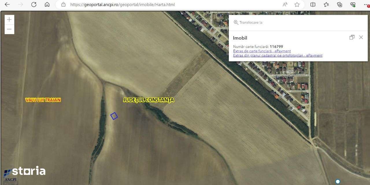 Teren 500 mp(lot 23)/Valu Lui Traian/licitatie - Imagine principală: 3/6