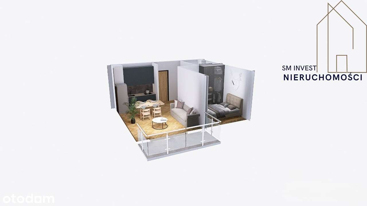 Nowoczesne, 2-pokojowe mieszkanie z balkonem z miejscem postojowym-8