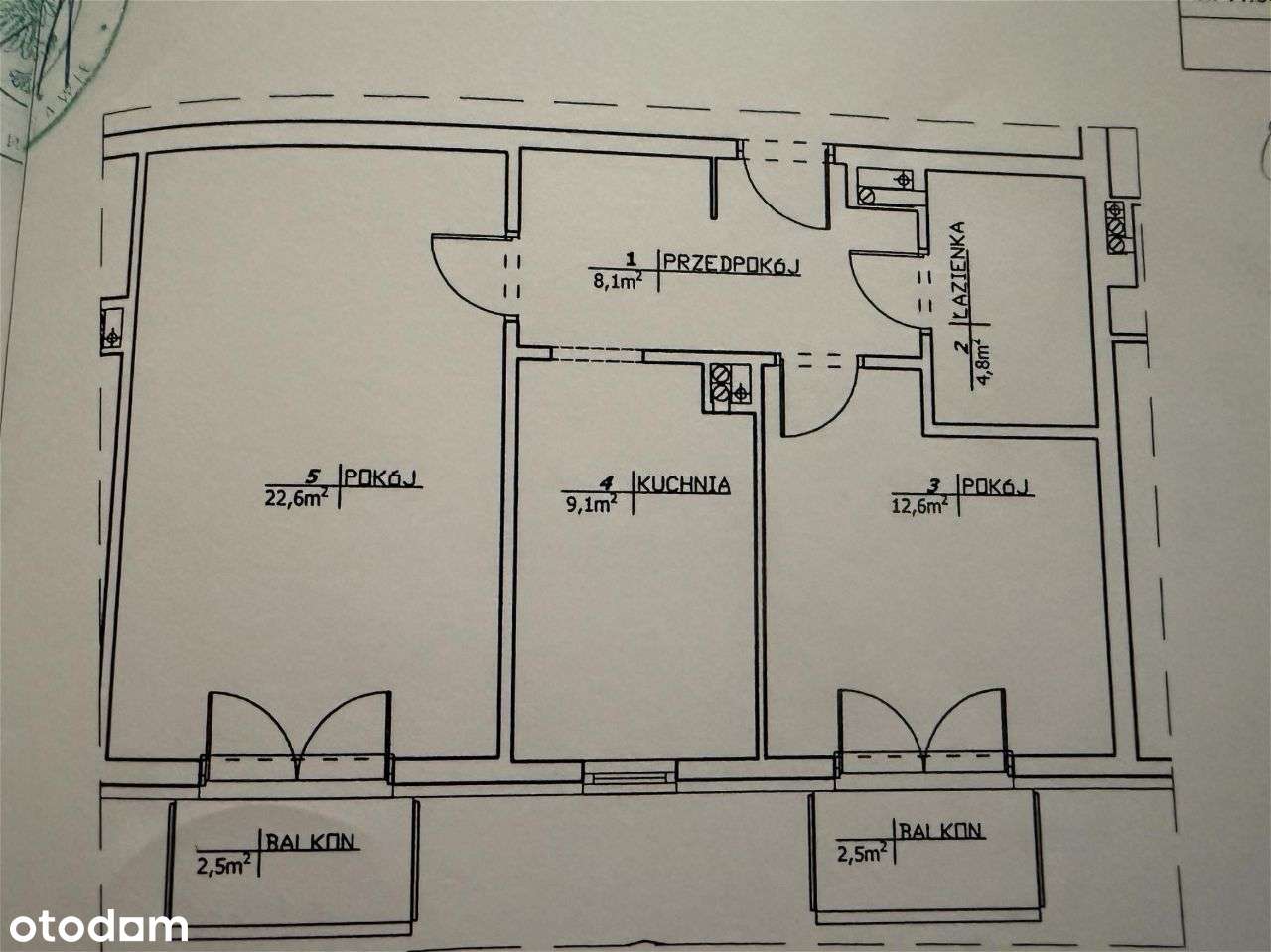 Mieszkanie z 2 balkonami. - Pełny obrazek: 1/18