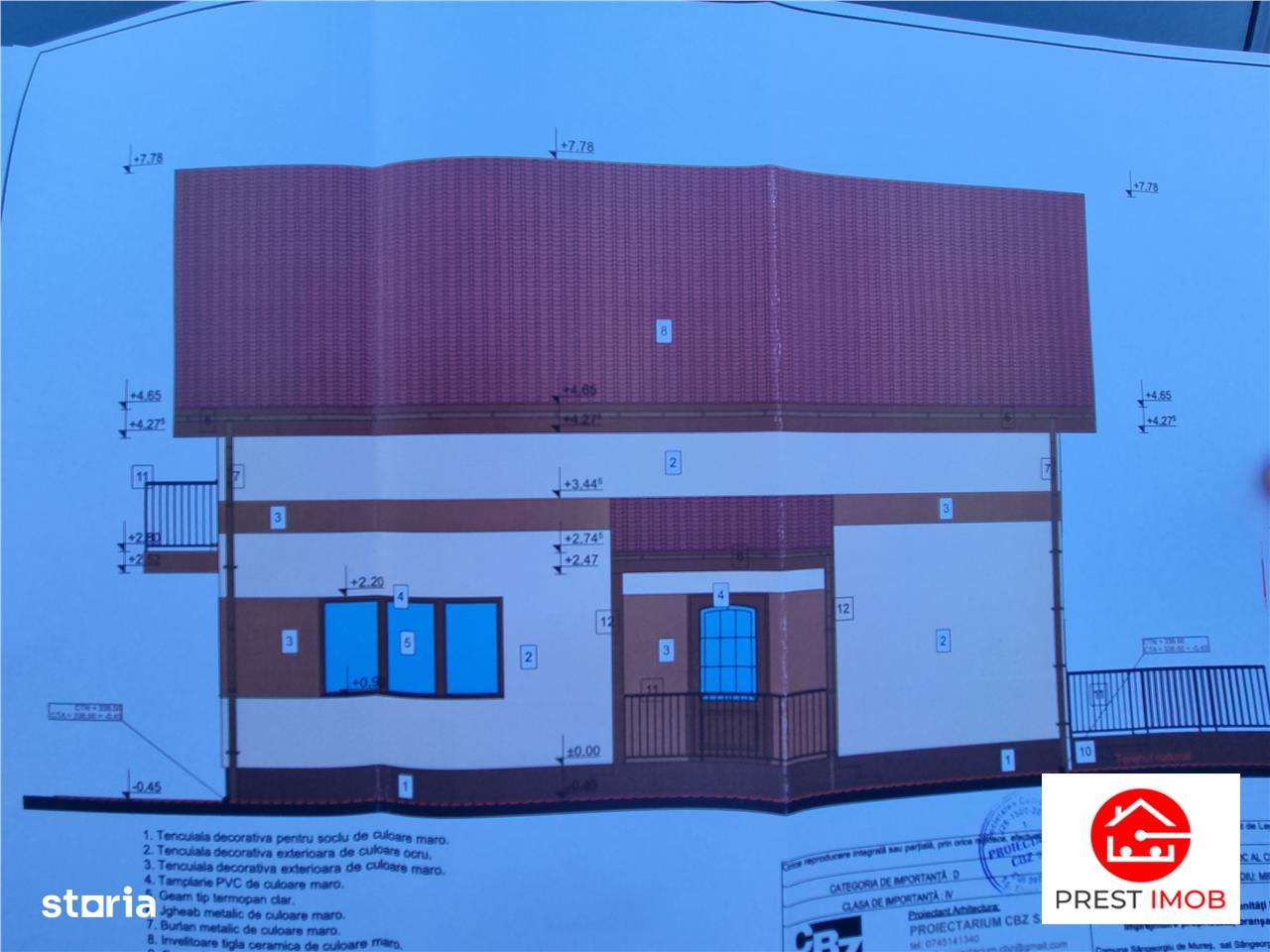 De vanzare case tip dupex, 2 nivele, 120 mp, 4 camere, 2 bai cu 3 arii - Imagine principală: 4/12