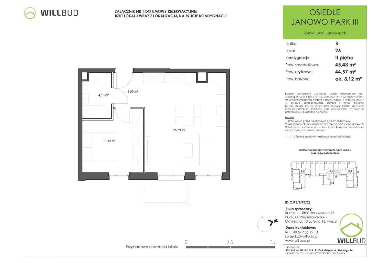 Mieszkanie - Błoń Janowskich Rumia | OJP3/B/P2/26 - Pełny obrazek: 2/7