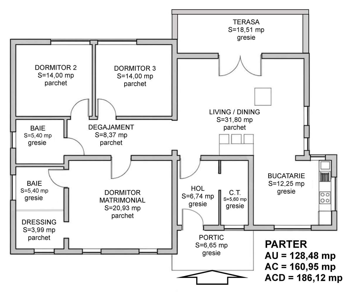 Casa noua de vanzare, nivel parter, living generos si 3 dormitoare-19
