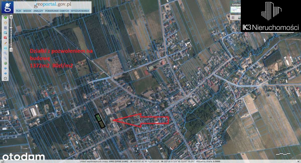 Działka z pozwoleniem na budowę , Mokobody - Pełny obrazek: 5/5