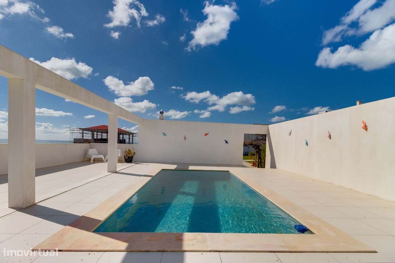 Moradia T6 com Piscina aquecida, Court de Ténis e Jardim na Lourinhã –-42