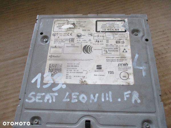 RADIO NAWIGACJA CZYTNIK SD SEAT LEON III ARONA 5QA035858B - 2