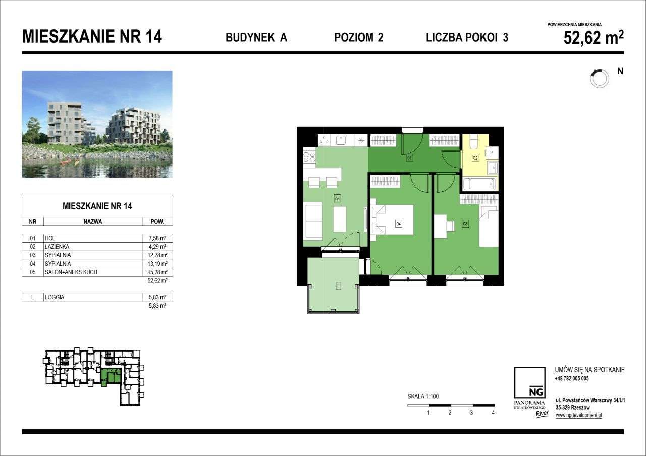 SPRAWDŹ | 3 pokoje| PK River| NG Development - Pełny obrazek: 2/7