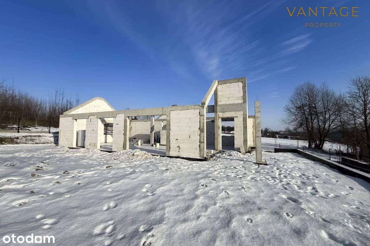 Nowoczesny dom parterowy z garażem (powiat wielicki)-5