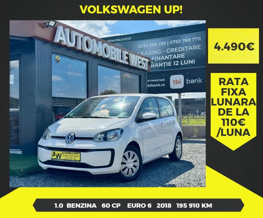 Volkswagen Up! 1.0 White 2018