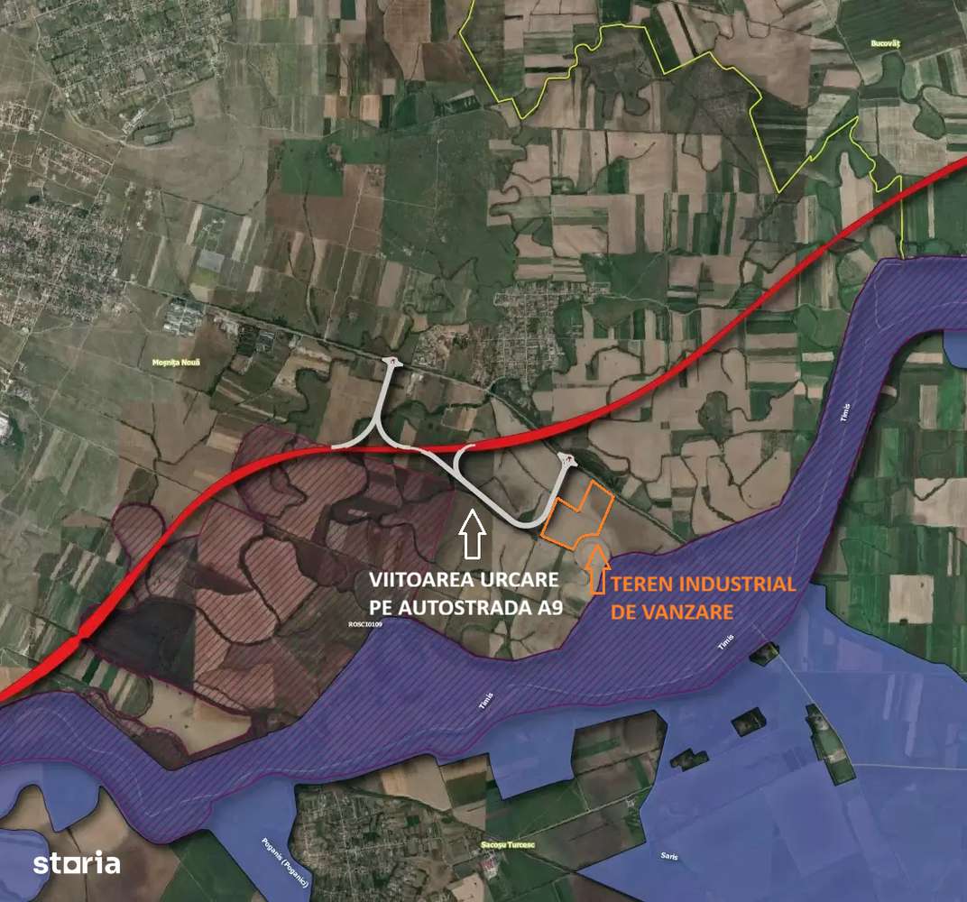 Teren Industrial cu certificat de urbanism 1808mp - Imagine principală: 2/3