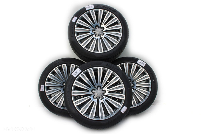 AUDI A8 4H D4 FELGI 20 cali 4H0601025CK OPONY LATO KOŁA felga 9J*20H2 ET37 opona PIRELLI P ZERO 265/40/20 104Y A6 A7 4G 4H 2010- - 1