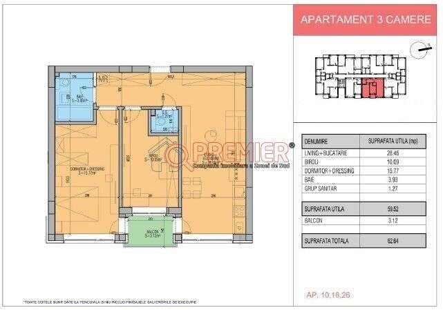 Popesti Leordeni - 3 Camere - Bloc Nou Tip Boutique - Disponibil - Imagine principală: 2/11