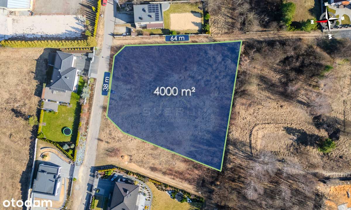 Działka 4000m2 Grabówka z projektem szeregówek - Pełny obrazek: 5/5