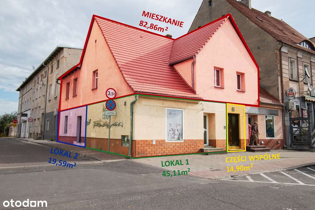 2 lokale wraz z mieszkaniem w centrum Niemodlina-0