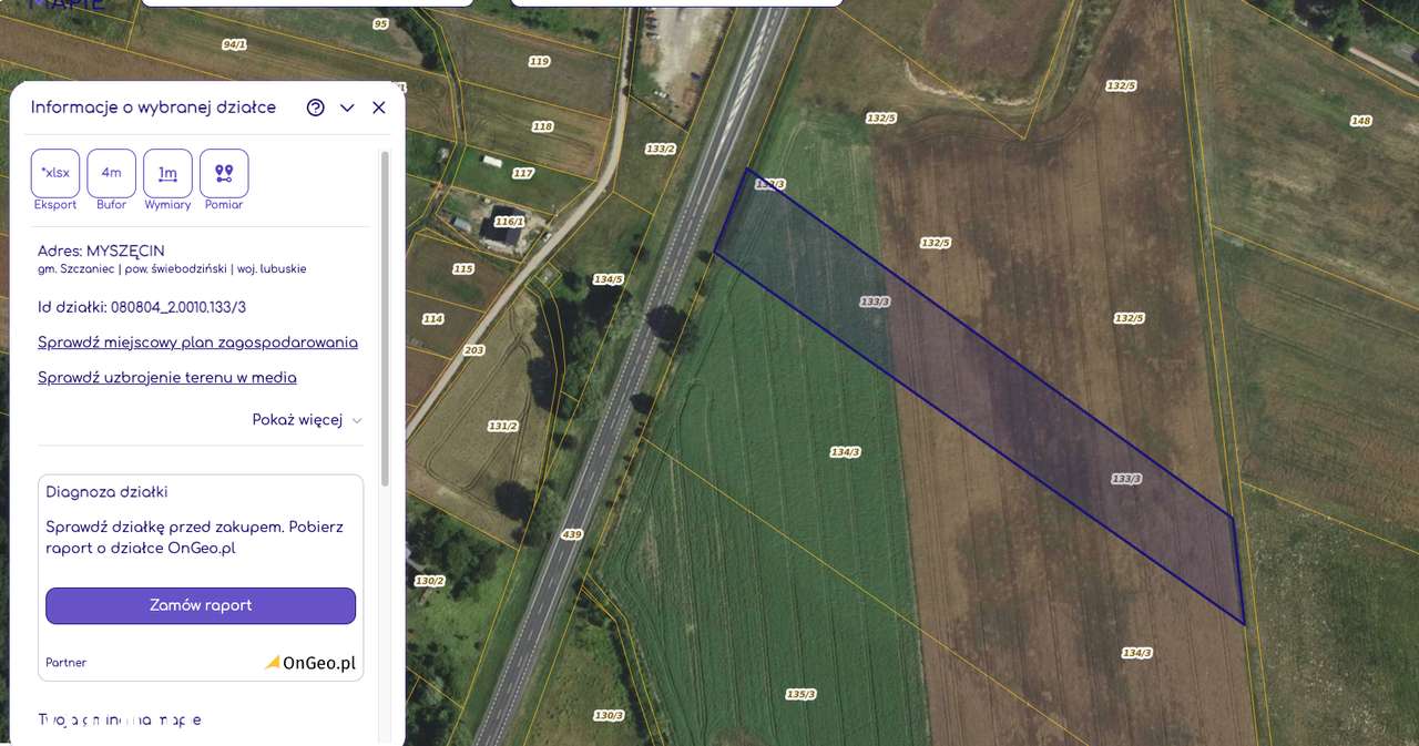3 DZIAŁKI INWESTYCYJNE 86 400 m² (8,64) ha | DK92 & A2 – OKAZJA!!! - Pełny obrazek: 4/6