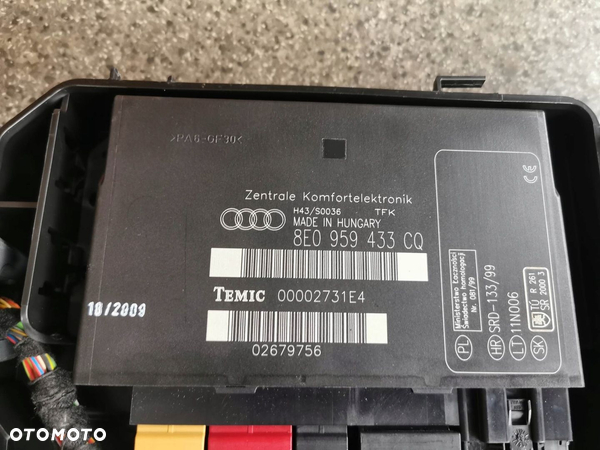 MODUŁ KOMFORTU AUDI A4 B6 B7 8E0959433CQ - 3